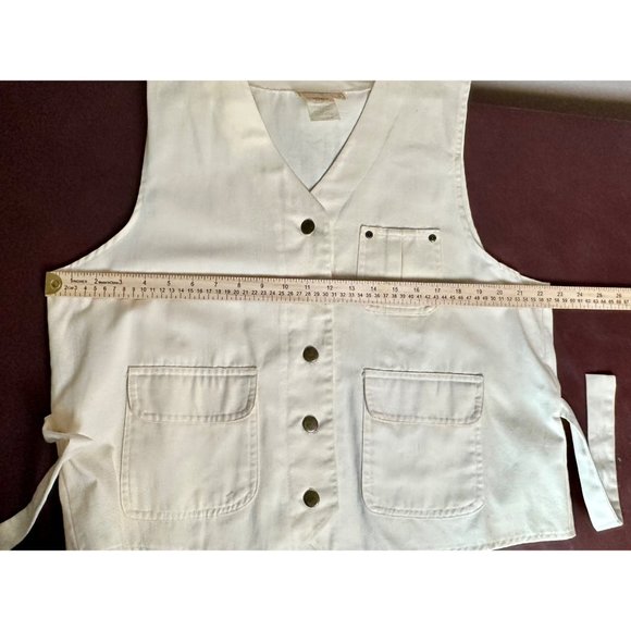 WOMENS BON JOUR VEST/BLOUSEI IN BUTTER YELLOW SIZE LARGE - Picture 5 of 7